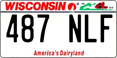 WI license plate 487NLF