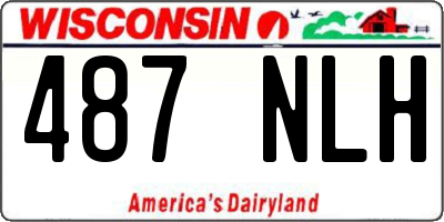 WI license plate 487NLH