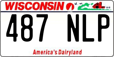 WI license plate 487NLP