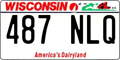 WI license plate 487NLQ
