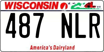 WI license plate 487NLR
