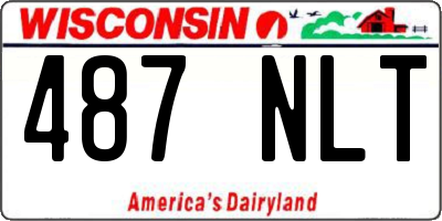 WI license plate 487NLT