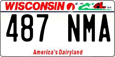 WI license plate 487NMA