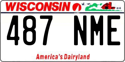 WI license plate 487NME