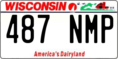 WI license plate 487NMP