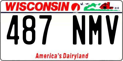 WI license plate 487NMV