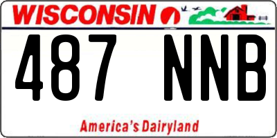 WI license plate 487NNB