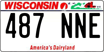 WI license plate 487NNE