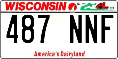WI license plate 487NNF