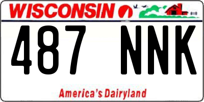 WI license plate 487NNK