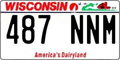 WI license plate 487NNM
