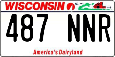 WI license plate 487NNR