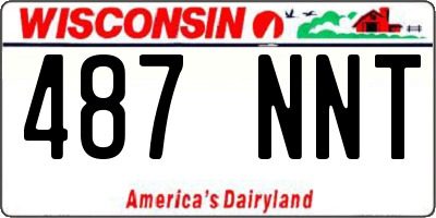 WI license plate 487NNT
