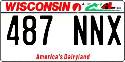 WI license plate 487NNX