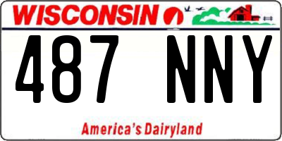 WI license plate 487NNY