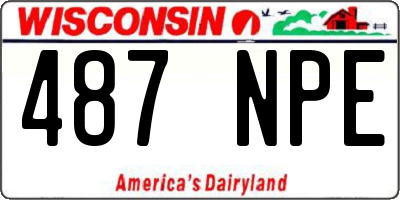 WI license plate 487NPE