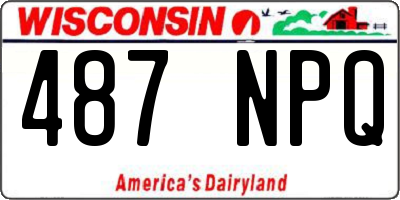 WI license plate 487NPQ