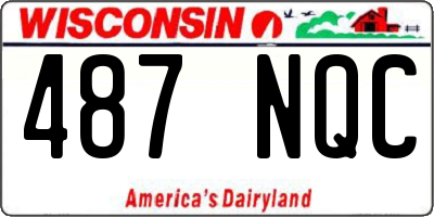 WI license plate 487NQC