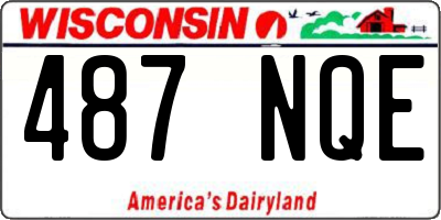 WI license plate 487NQE