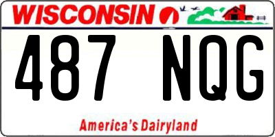 WI license plate 487NQG