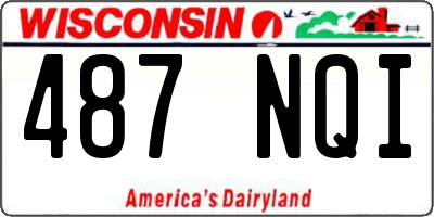 WI license plate 487NQI