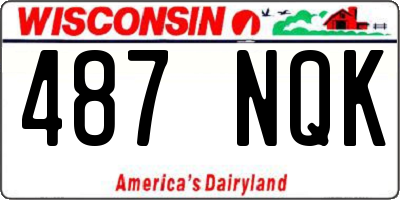 WI license plate 487NQK