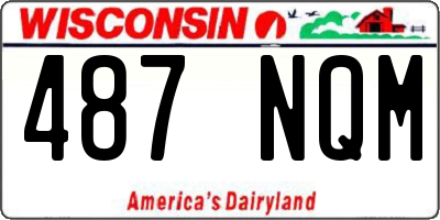 WI license plate 487NQM