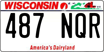 WI license plate 487NQR