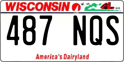 WI license plate 487NQS