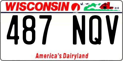 WI license plate 487NQV