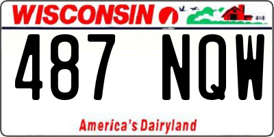 WI license plate 487NQW