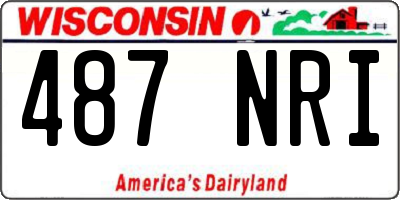 WI license plate 487NRI