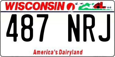 WI license plate 487NRJ
