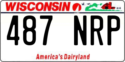 WI license plate 487NRP