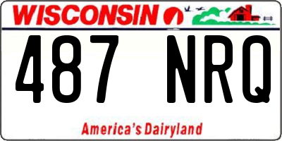 WI license plate 487NRQ