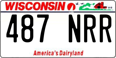 WI license plate 487NRR