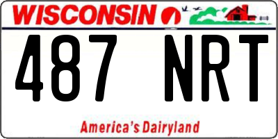 WI license plate 487NRT