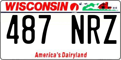 WI license plate 487NRZ