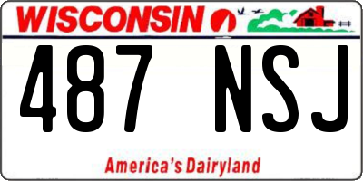 WI license plate 487NSJ
