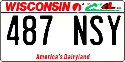 WI license plate 487NSY