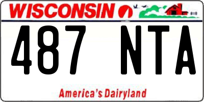WI license plate 487NTA