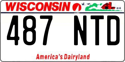 WI license plate 487NTD