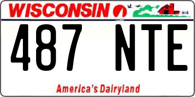WI license plate 487NTE