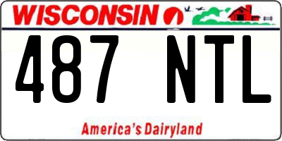 WI license plate 487NTL