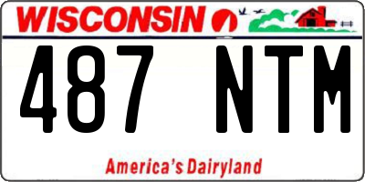 WI license plate 487NTM