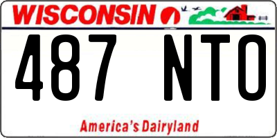 WI license plate 487NTO