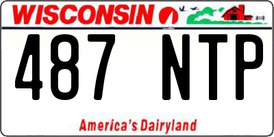 WI license plate 487NTP