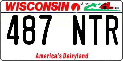 WI license plate 487NTR