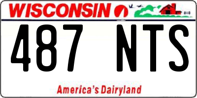 WI license plate 487NTS