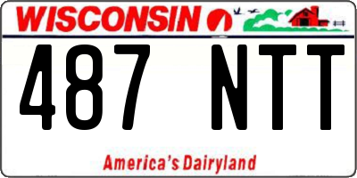 WI license plate 487NTT
